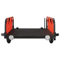 Fietstrailer oxford stof en ijzer oranje - thumbnail