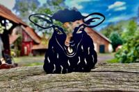 Kiekeboe Schaap Joschi zwart metaal - thumbnail