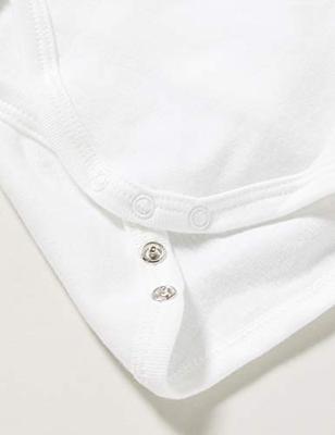 Set van 2 babyrompertjes met lange mouwen in biologisch katoen PETIT BATEAU wit