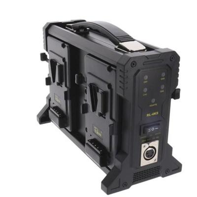 Rolux acculader rl-4ks voor 4 x v-mount accu