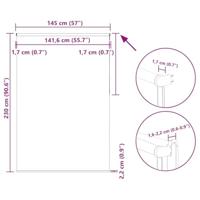 Rolgordijn verduisterend 145x230 cm stofbreedte 141,6 cm - thumbnail