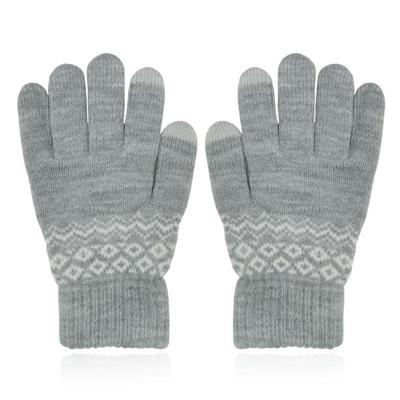 LGT JWLS Winterse Dameshandschoenen - Grijs Wit