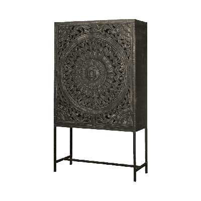 RENEW Opbergkast 'Casina' kleur Zwart