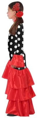 Kinderkostuum Zwart Rood Spanje - Maat: 10-12 Jaar - Maat: 10-12 Jaar