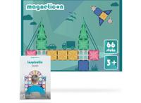 Magnetisch Speelgoed Bouwstenen Pastel 66 Stuks - Montessori & STEM - 3+ jaar - thumbnail