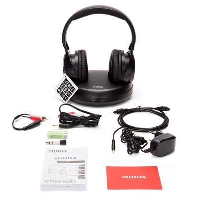 Oordopjes Aiwa WHF-930D Zwart Wireless Bluetooth 40 Hz - thumbnail