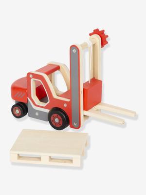 Essentiële houten speelgoed brandweerwagen rood