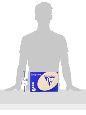Clairefontaine Trophée gekleurd papier, A4, 80 g, 5 x 100 vel, geassorteerde kleuren Clairefontaine Trophée gekleurd papier, A4, 80 g, 5 x 100 vel, geassorteerde kleuren