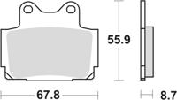 TRW remblokken "mcb 541 brake pad mcb 541 sh sintered metal - thumbnail