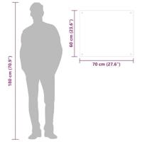 VidaXL Spatschermen keuken 2 st 70x60 cm gehard glas wit - thumbnail