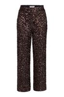 Studio Anneloes Talia Sequins Trousers 13346 Broek 8700 Espresso - thumbnail