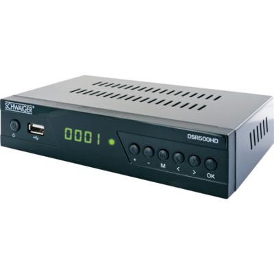 Schwaiger DSR500HD HD-satellietreceiver Front-USB Aantal tuners: 1 Schwaiger DSR500HD HD-satellietreceiver Front-USB Aantal tuners: 1