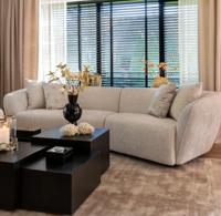 Richmond Bank 'Armand' Chenille, kleur Crème - thumbnail