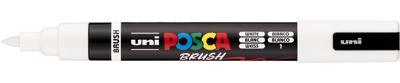 Uni Posca paintmarker PC-5BR, 1 - 4 mm, penseel punt, wit