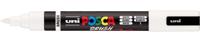 Uni Posca paintmarker PC-5BR, 1 - 4 mm, penseel punt, wit - thumbnail