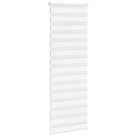 VidaXL Zebra rolgordijn 90x200 cm stofbreedte 85,9 cm polyester wit - thumbnail