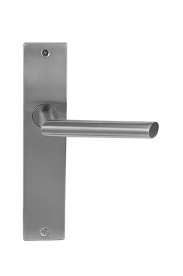 Deurklink Cero rvs basis op langschild