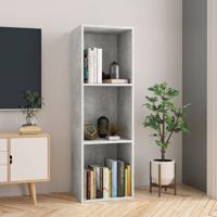 VidaXL Boekenkast/tv-meubel 36x30x114 cm bewerkt hout betongrijs - thumbnail