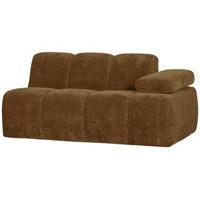 Woood Mojo 1,5-zits bank arm rechts ribstof Honinggeel - thumbnail