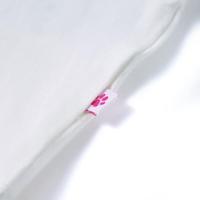 Kindershirt met ruches aan de mouwen glitterprint 116 ecru - thumbnail