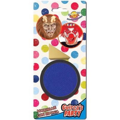 Marine Blauwe schmink met sponsje