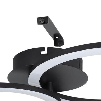 EGLO connect.z Parrapos-Z Smart Plafondlamp - 44,5 cm - Zwart|Wit