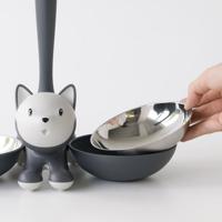 Alessi Tigrito Kattenvoerbak grijs 55cl - thumbnail