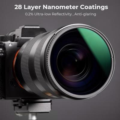 K&F Concept CPL filter Nano X 62mm - waterbestendig en krasbestendig polarisatiefilter