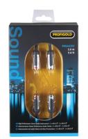 Profigold RCA-RCA 3m audio kabel 2 x RCA Zwart - thumbnail