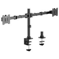 SpeaKa Professional SP-MM-221 Monitor-tafelbeugel 2-voudig 43,2 cm (17) - 88,9 cm (35) Zwart In hoogte verstelbaar, Kantelbaar en zwenkbaar, Draaibaar - thumbnail