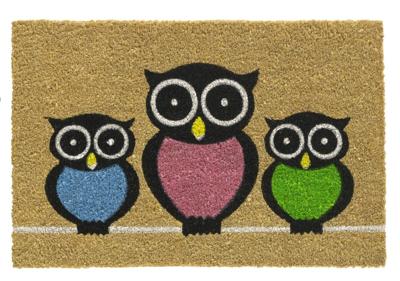 Ruco print l40b60cm welcome owls Hamat - Hamat