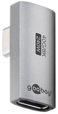 Goobay USB-C adapter | male/female | verticaal | gedraaid | 90 graden adapter - 9550435