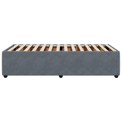 Bedframe zonder matras 90x200 cm fluweel donkergrijs