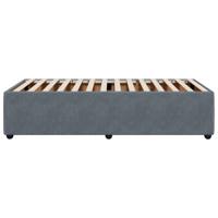 Bedframe zonder matras 90x200 cm fluweel donkergrijs - thumbnail