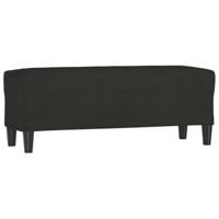 Bankje 100x35x41 cm stof zwart - thumbnail