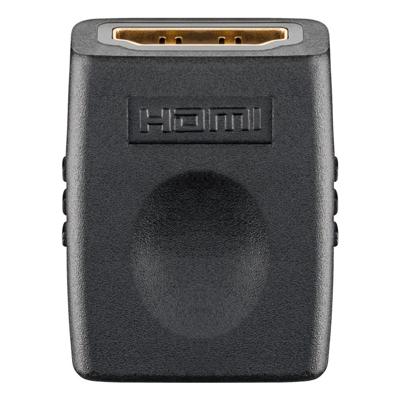 Goobay Adapter HDMI F/HDMI F - 4K Ultra HD 2160p - Gold plated