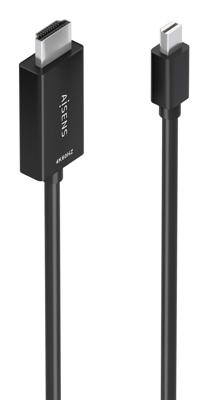 CABLE CONVERSOR AISENS MINI DP-M A HDMI-M 4K@60HZ NEGRO 1.0M