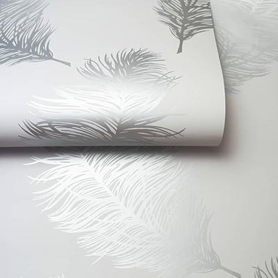 DUTCH WALLCOVERINGS behang fawning feather lichtgrijs