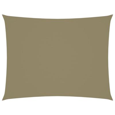 VidaXL Zonnescherm rechthoekig 3,5x4,5 m oxford stof beige