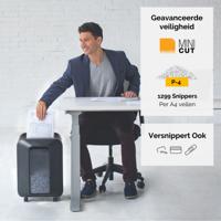 Papiervernietiger fellowes lx200 4x12mm zwart - thumbnail