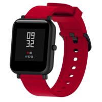 Siliconen glanzende sport polsband voor Huami Amazfit bip Lite versie 20mm (rood) - thumbnail
