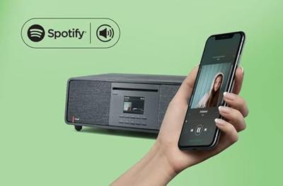 Pinell Supersound 701 draagbare radio, analoog en digitaal, zwart, draagbare radio's (persoonlijk, analoog en digitaal, Dab+, FM, 7,62 cm, 802.11b, 802.11g, WLAN 4 (802.11n), zwart)