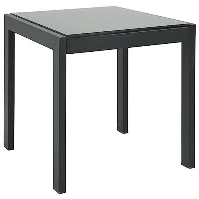 Ligbedden 2 st met tafel textileen en staal - thumbnail