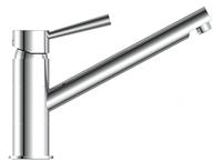 CORNWALL ééngreepsmengkraan keuken, chroom kraan met draaibare uitloop en draaibereik 150° keramische schijven geluidsarme, verwisselbare 35 mm-cartouche flexibele metalen aansluitslangen volg - thumbnail