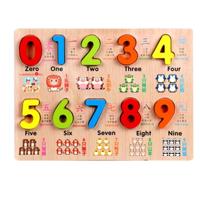 Baby Kids houten puzzels Toys educatieve Jigsaw Board puzzel speelgoed cognitieve plaat - thumbnail