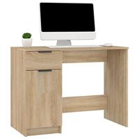 Bureau 100x50x75 cm bewerkt hout sonoma eikenkleurig - thumbnail