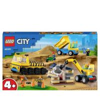 LEGO city 60391 kiepwagen, bouwtruck en sloopkraan - thumbnail