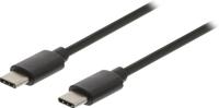 USB 2.0-Kabel | Type-C Male - Type-C Male | 1,0 m | Zwart - thumbnail