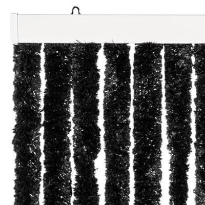 VidaXL Vliegengordijn 100x220 cm chenille antraciet VidaXL Vliegengordijn 100x220 cm chenille antraciet
