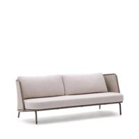 Kave Home 3-zits Loungebank 'Sedalis' Touw, kleur Taupe - thumbnail